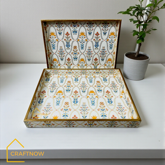 Premium Wooden Serving Tray Set of 2