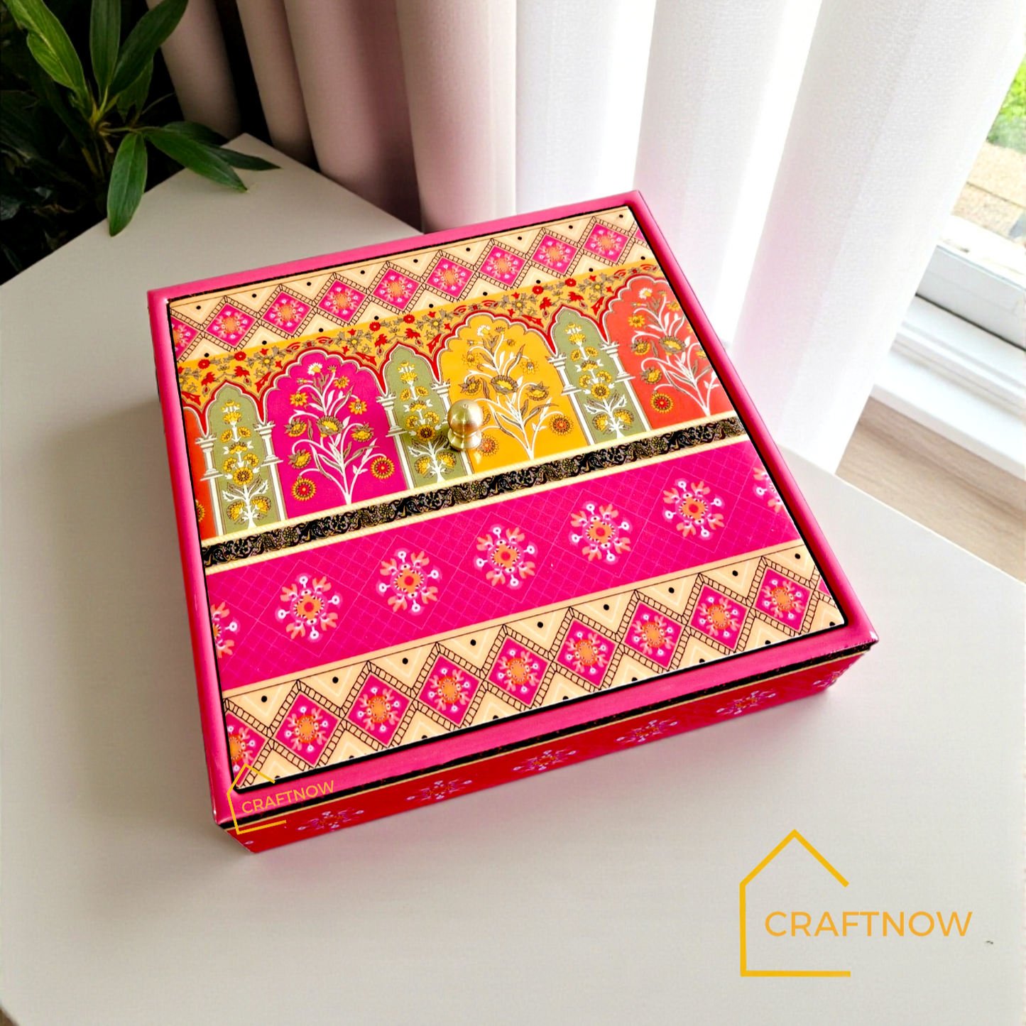 Wooden Dry Fruit /Candy Box - Full Resin Coated