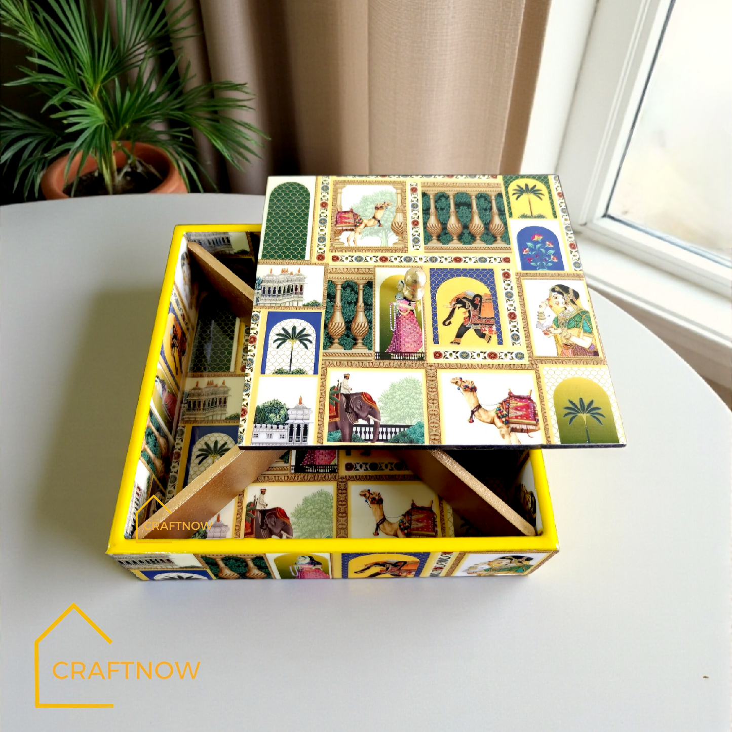 Wooden Dry Fruit /Candy Box - Full Resin Coated