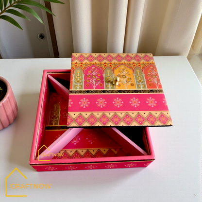 Wooden Dry Fruit /Candy Box - Full Resin Coated