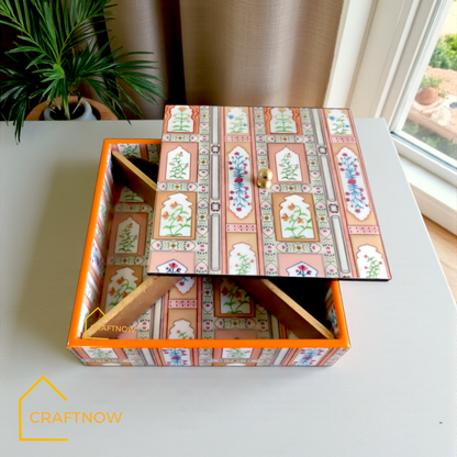 Wooden Dry Fruit /Candy Box - Full Resin Coated