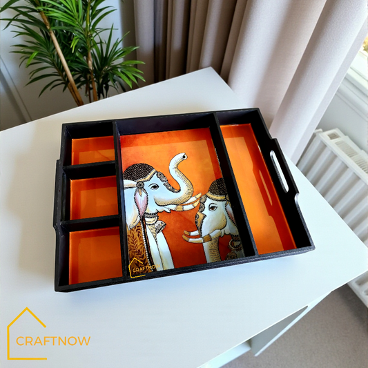 Partition Wooden Serving Trays