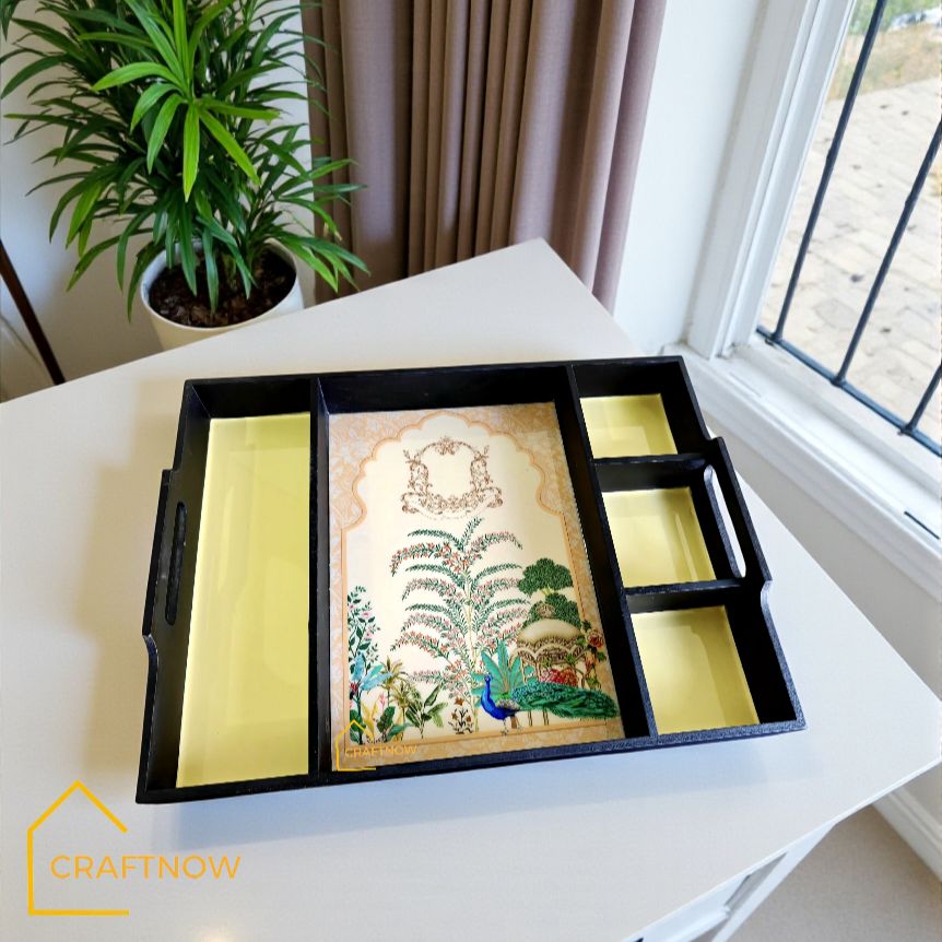 Partition Wooden Serving Trays