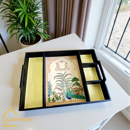 Partition Wooden Serving Trays