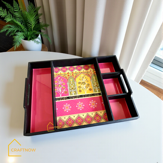 Partition Wooden Serving Trays