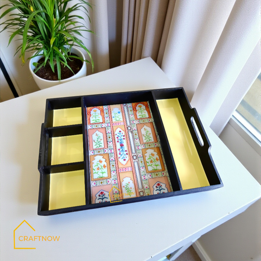 Partition Wooden Serving Trays