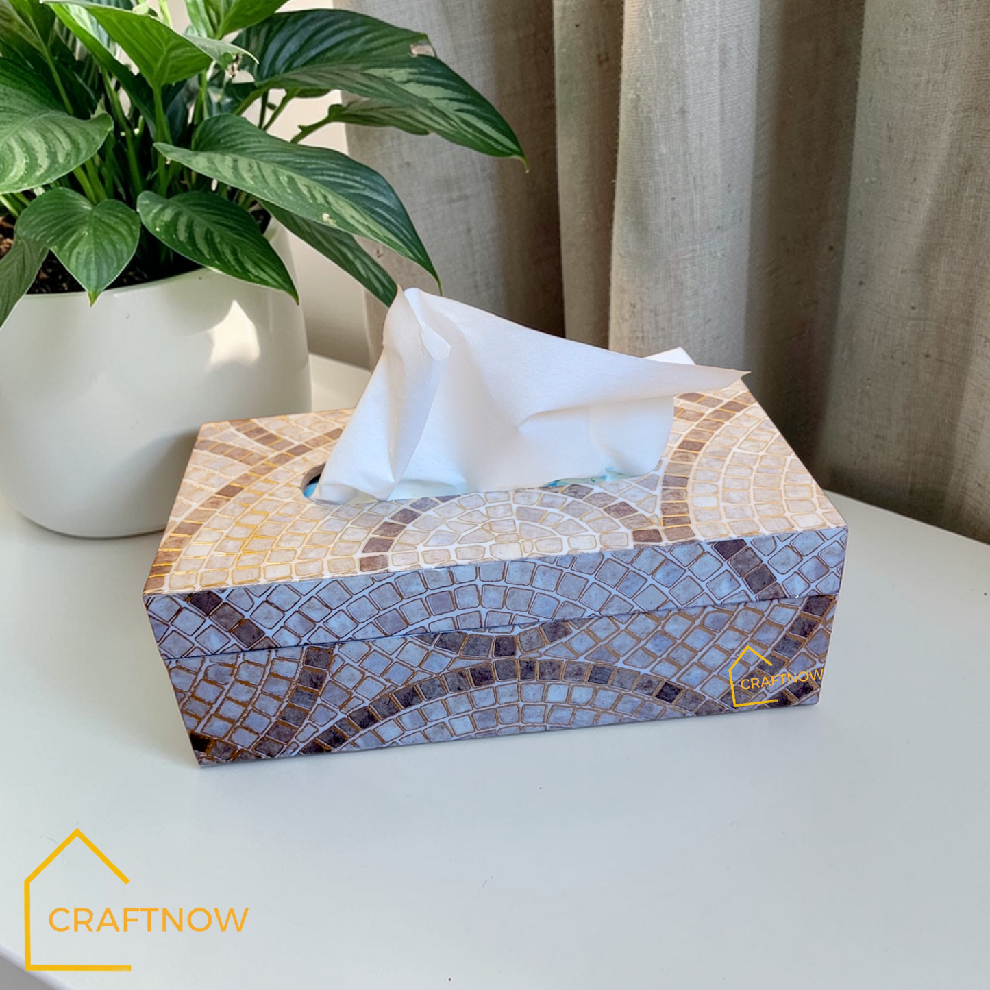 Premium Wooden Tissue Box