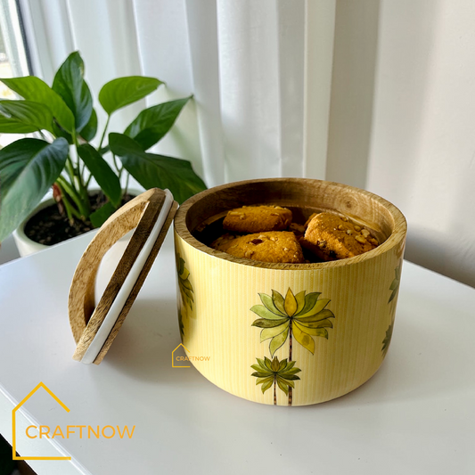 Wooden Air Tight Bowl Jar