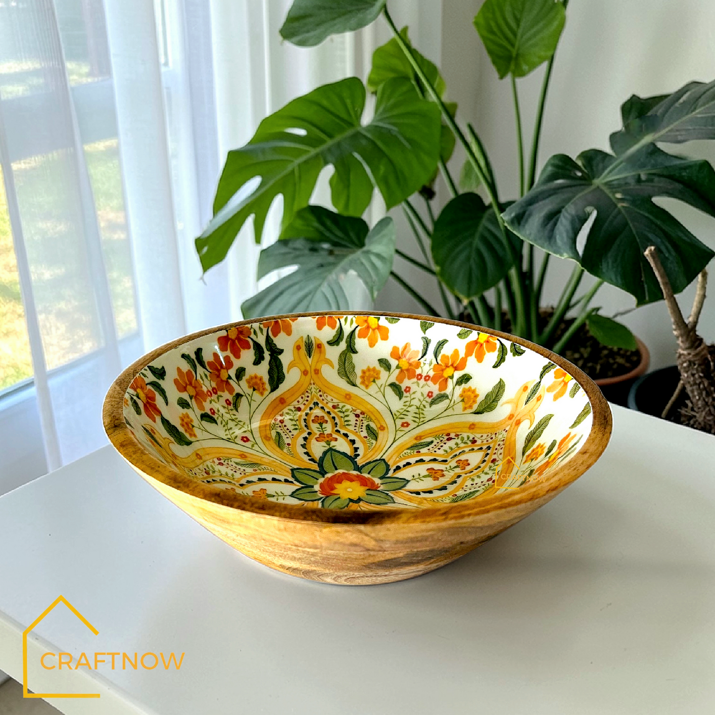 Premium Wooden Serving Bowl