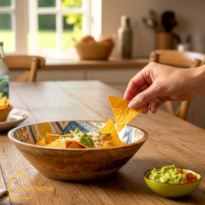 Premium Wooden Serving Bowl