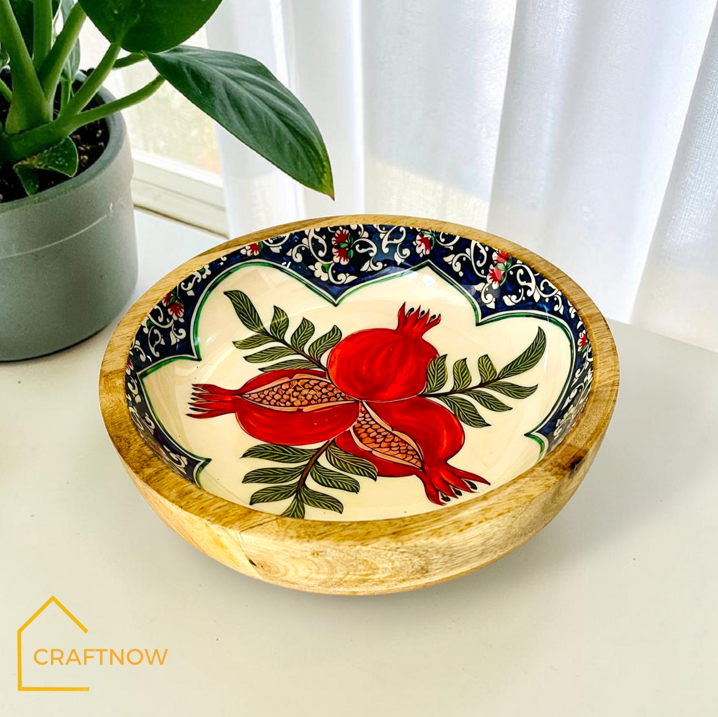 Premium Wooden Serving Bowlate
