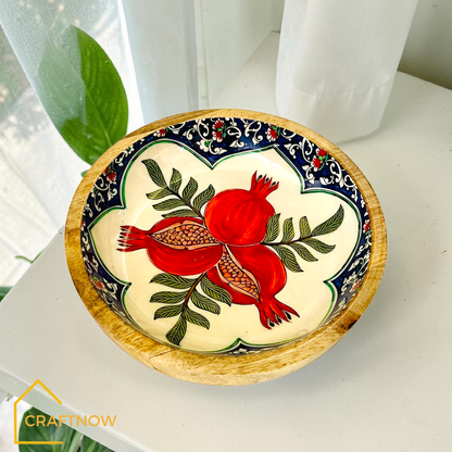Premium Wooden Serving Bowlate