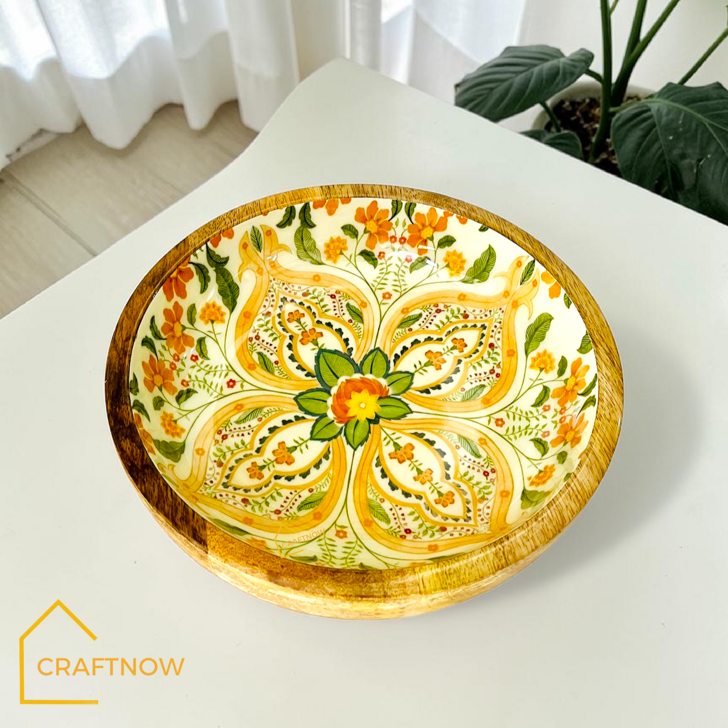 Premium Wooden Serving Bowlate