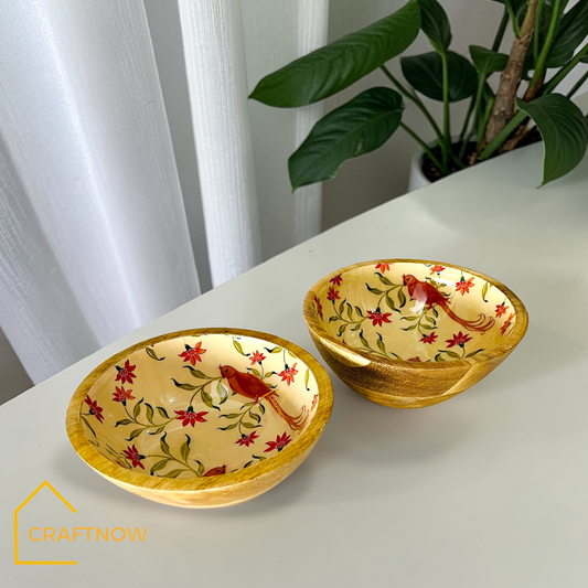 Premium Wooden Serving Bowl ( Set of 2)
