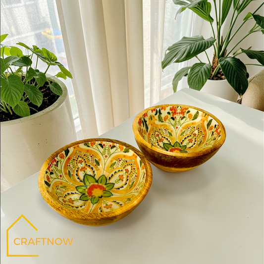 Premium Wooden Serving Bowl ( Set of 2)