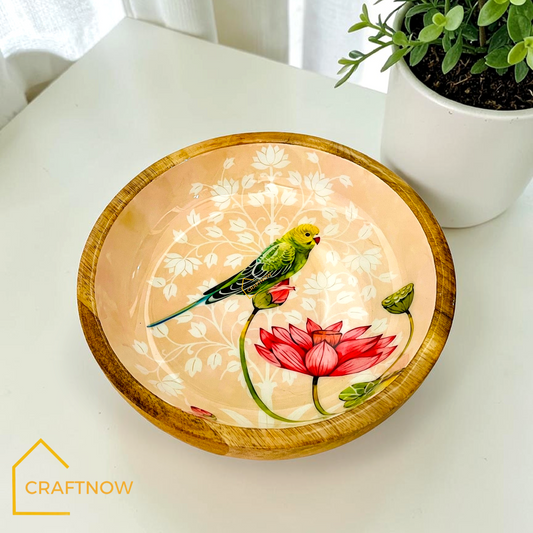 Premium Wooden Serving Bowlate