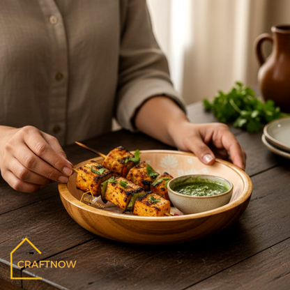 Premium Wooden Serving Bowlate