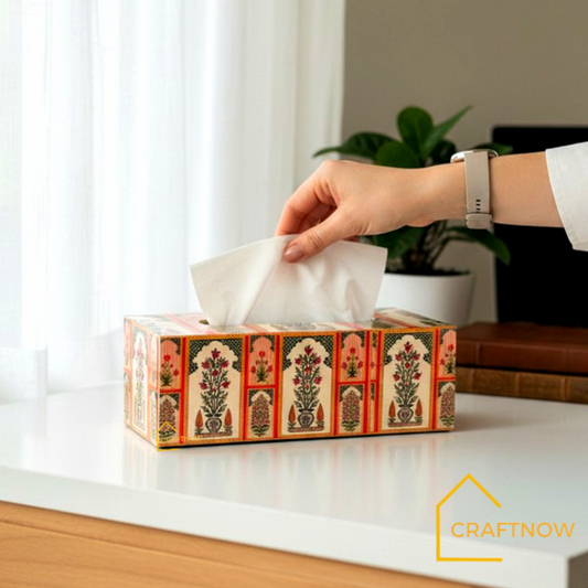 Premium Wooden Tissue Box