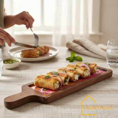 Wooden Serving Platter Bat