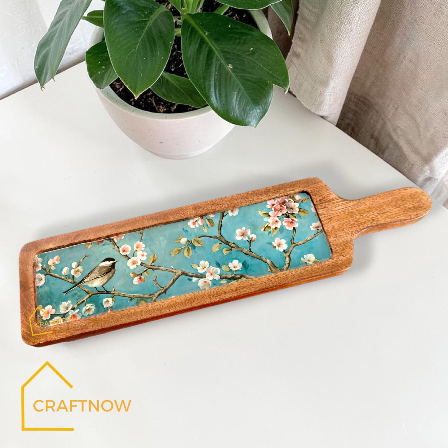 Wooden Serving Platter Bat