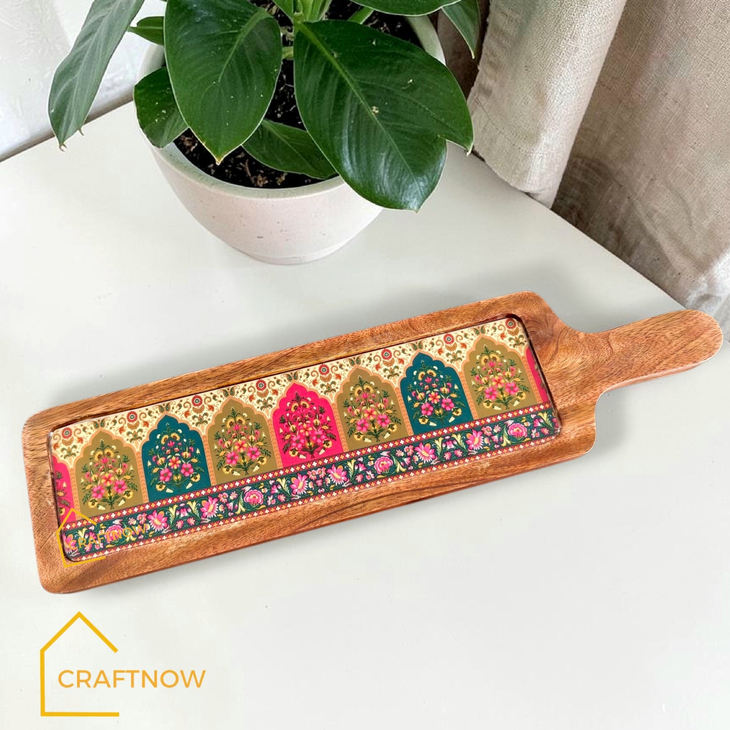 Wooden Serving Platter Bat