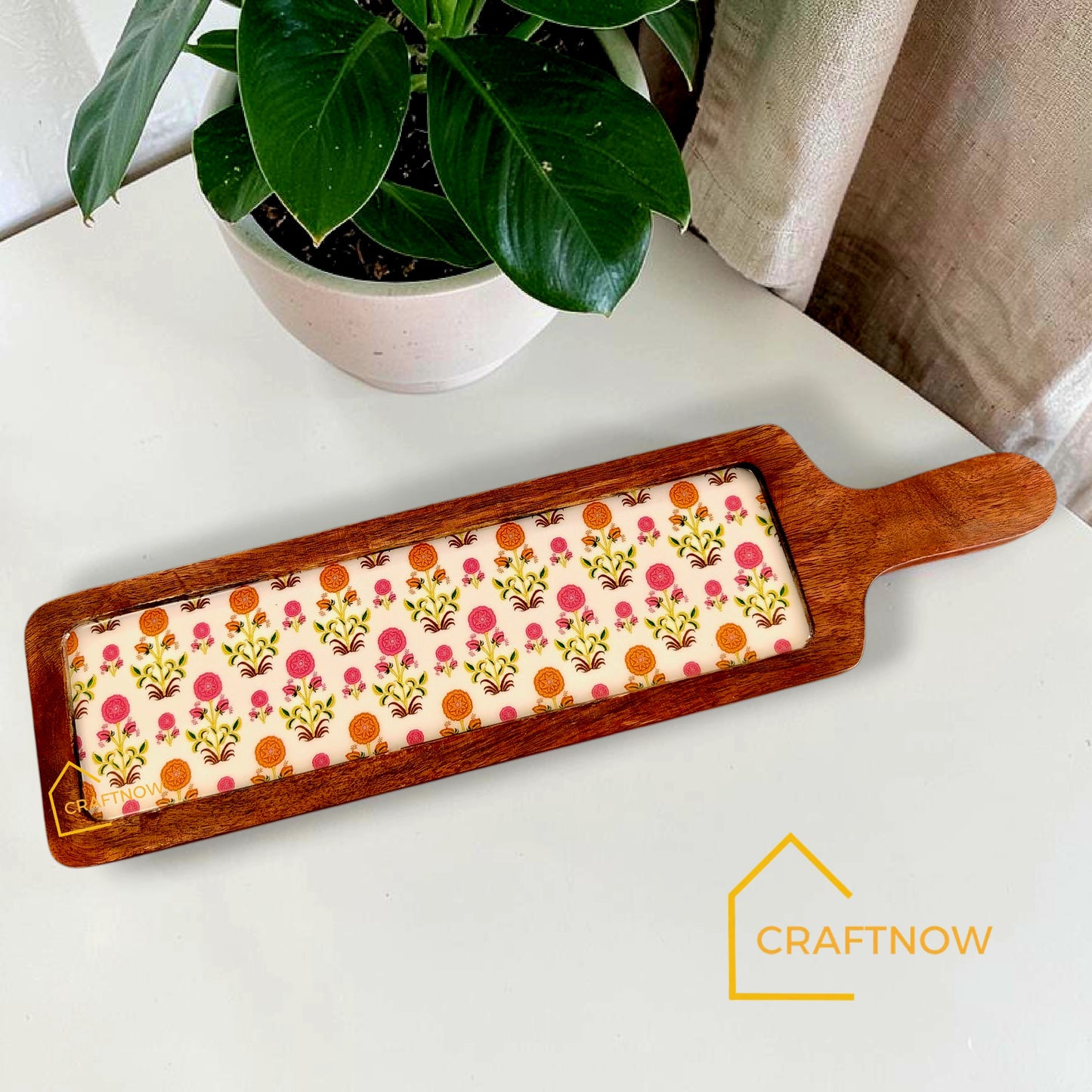 Wooden Serving Platter Bat