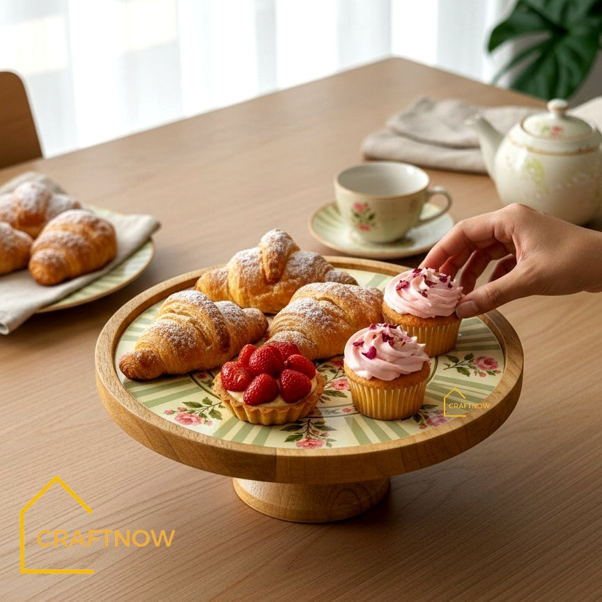 Premium Wooden Cake Stand