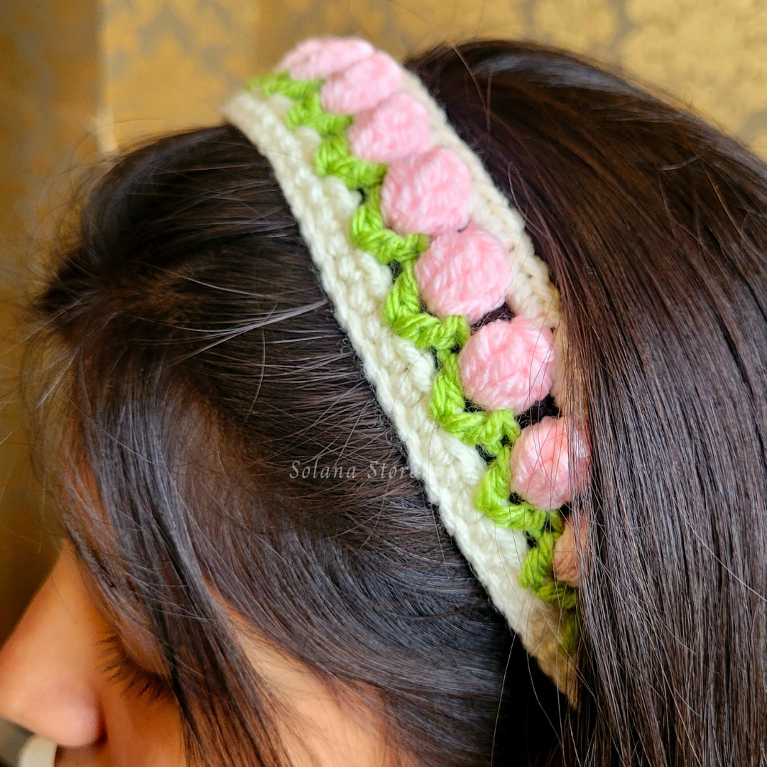 Crochet Tulip Hairband