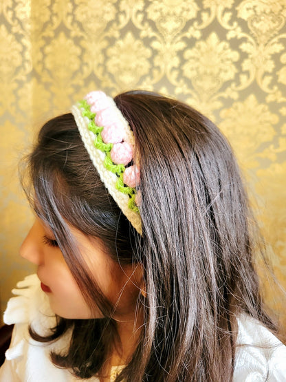 Crochet Tulip Hairband