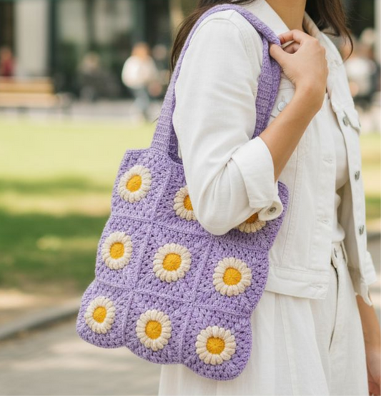 Pinteresty Crochet Tote Bag