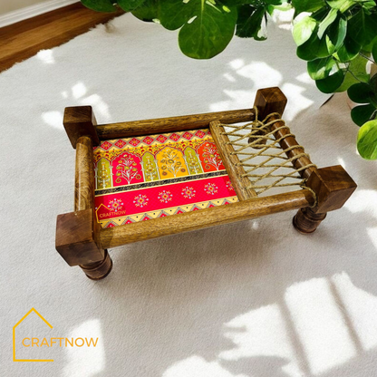 Wooden Serving Khatiya / Charpai Platter