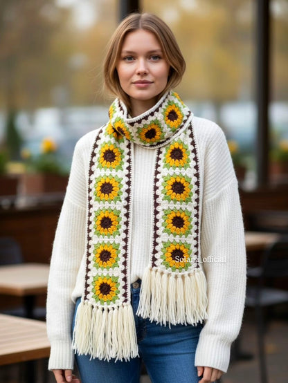 Cozy Sunflower Mufflar🌻🧣