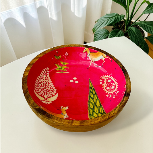 Premium Wooden Serving Bowlate