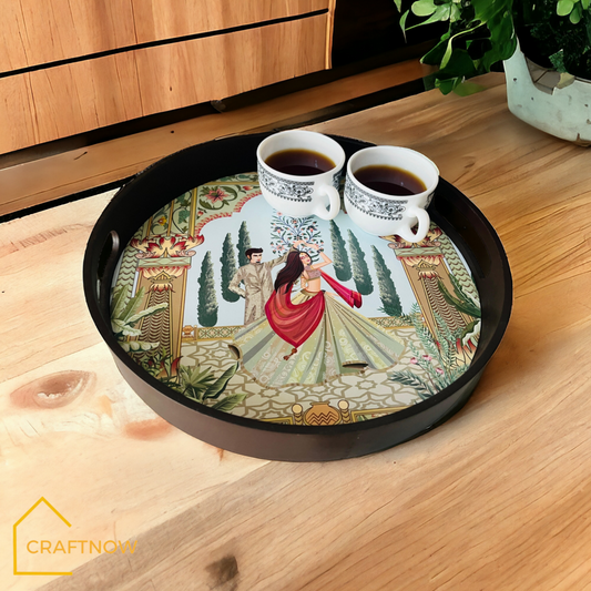 Premium Wooden Round Tray