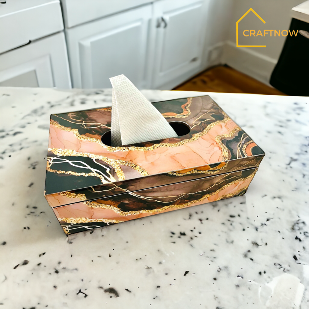 Premium Wooden Tissue Box