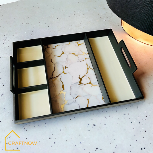 Partition Wooden Serving Trays