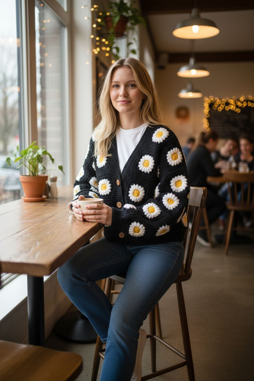 Daisy Bloom Sweater 🌼✨