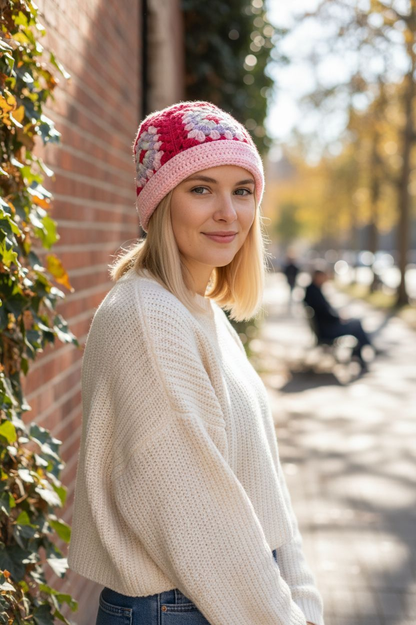 Cozy Granny Square Cap ❄️