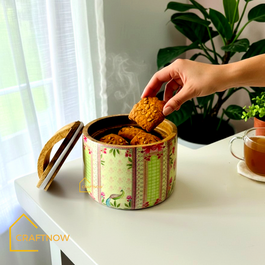 Wooden Air Tight Bowl Jar
