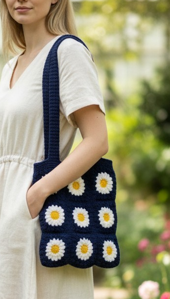 Pinteresty Crochet Tote Bag