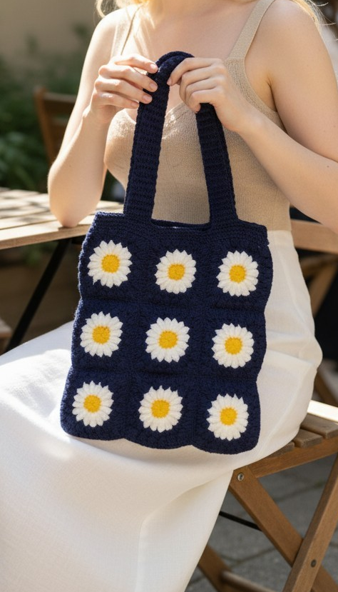 Pinteresty Crochet Tote Bag