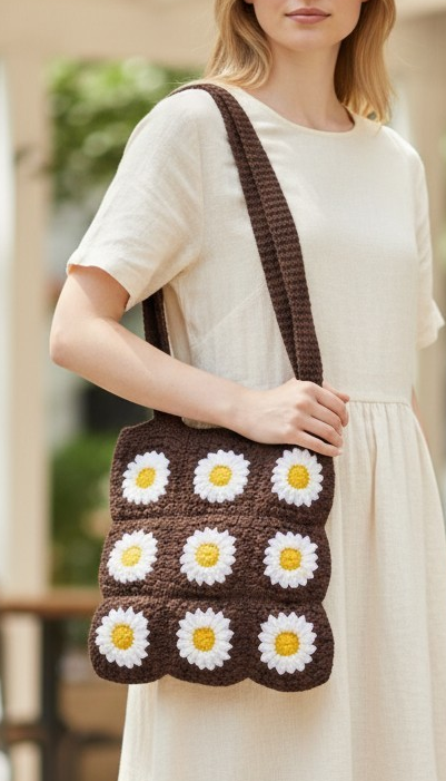 Pinteresty Crochet Tote Bag