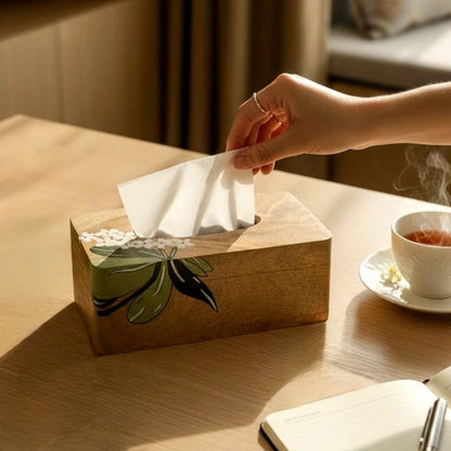 Premium Wooden Tissue Box 🌿
