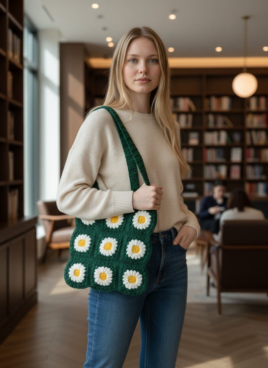 Pinteresty Crochet Tote Bag