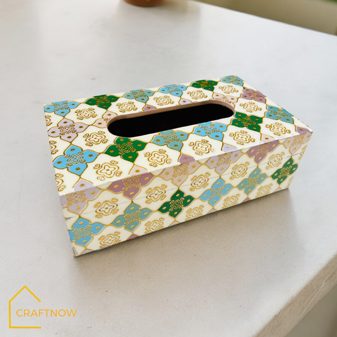 Premium Wooden Tissue Box