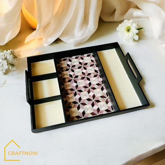 Partition Wooden Serving Trays