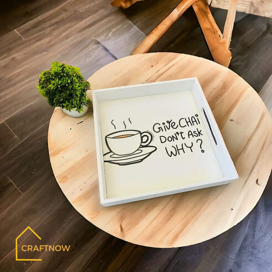 Premium Wooden Square Tray