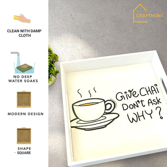 Premium Wooden Square Tray