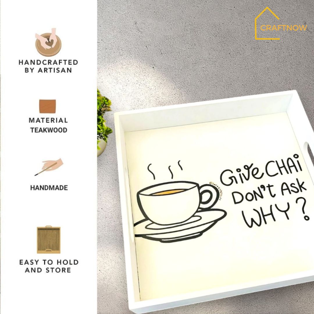 Premium Wooden Square Tray