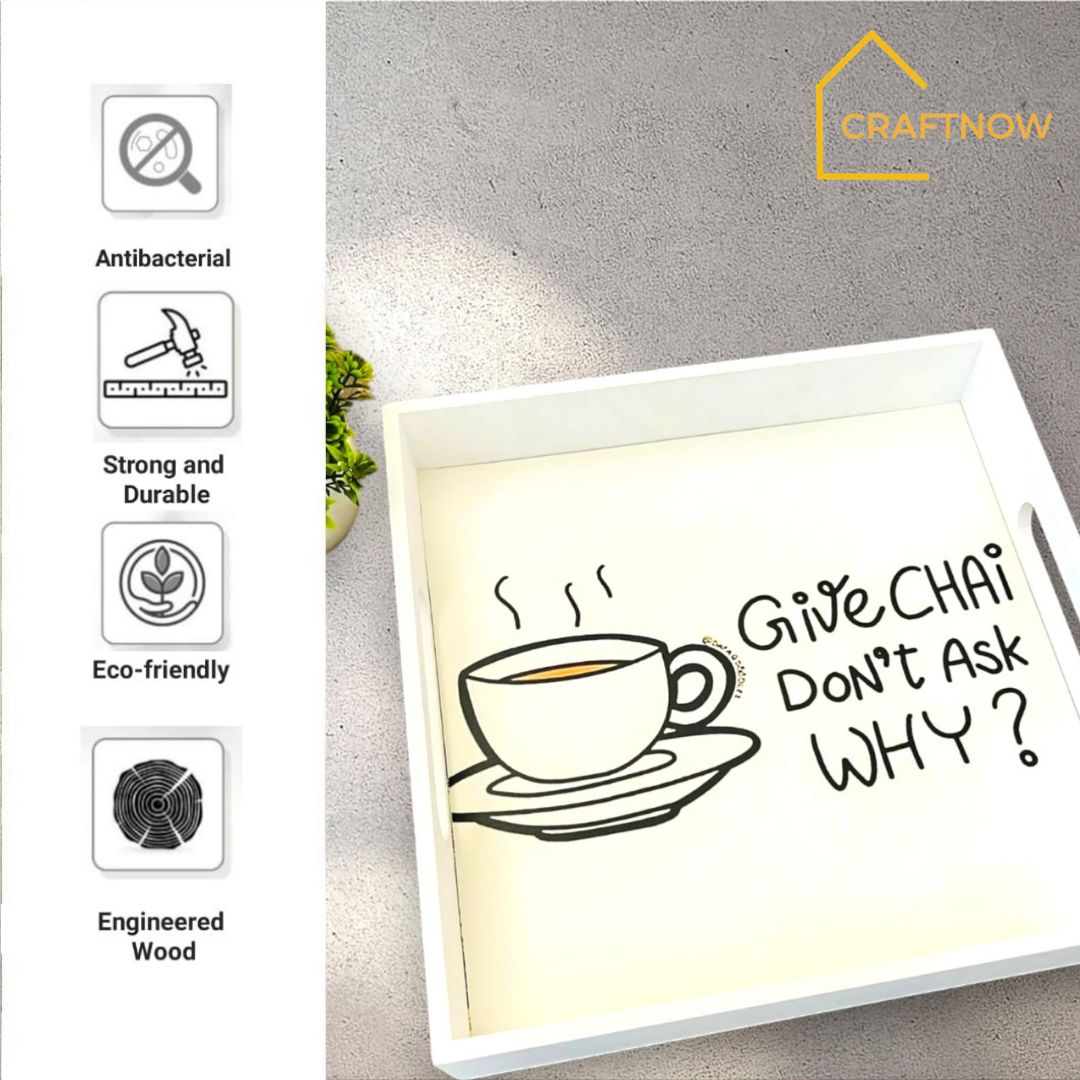 Premium Wooden Square Tray